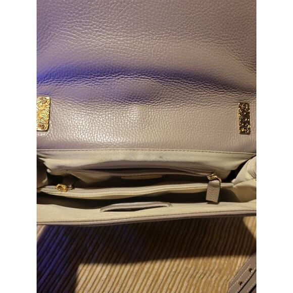 Valentino Alice Taupe leather bag, classic $1095 - Picture 9 of 12